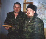 Отец Сергий с командующим Российской группировкой МВД в Чечне