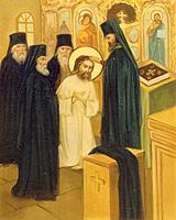 Серафим, принимает монашеский постриг