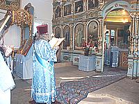 Фотография с престольного праздника в Успенском храме г. Ижевска (28.08.2003 г.)