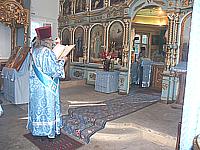 Фотография с престольного праздника в Успенском храме г. Ижевска (28.08.2003 г.)