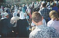 Фотография с празднования 100-летия прославления прп. Серифима Саровского в начале августа 2003 г.