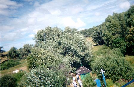 Фотография с празднования 100-летия прославления прп. Серифима Саровского в начале августа 2003 г. Святой источник.